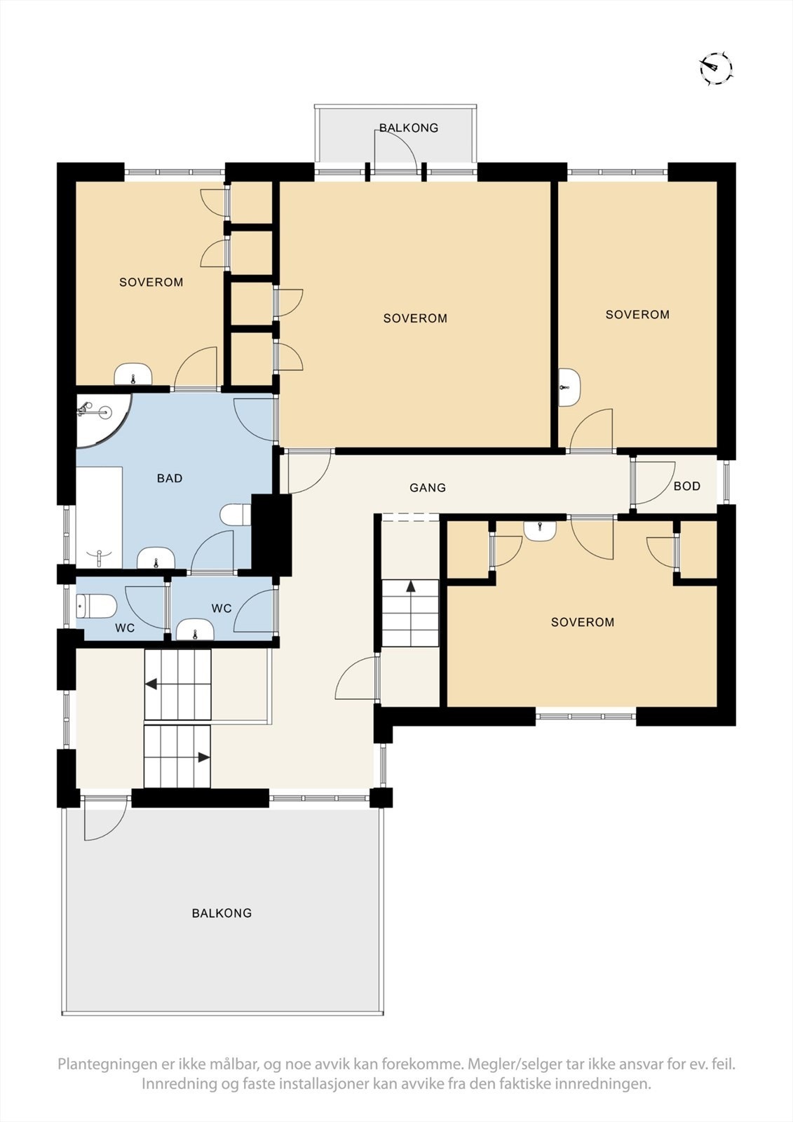 Plantegning 2. etasje Galleribilde