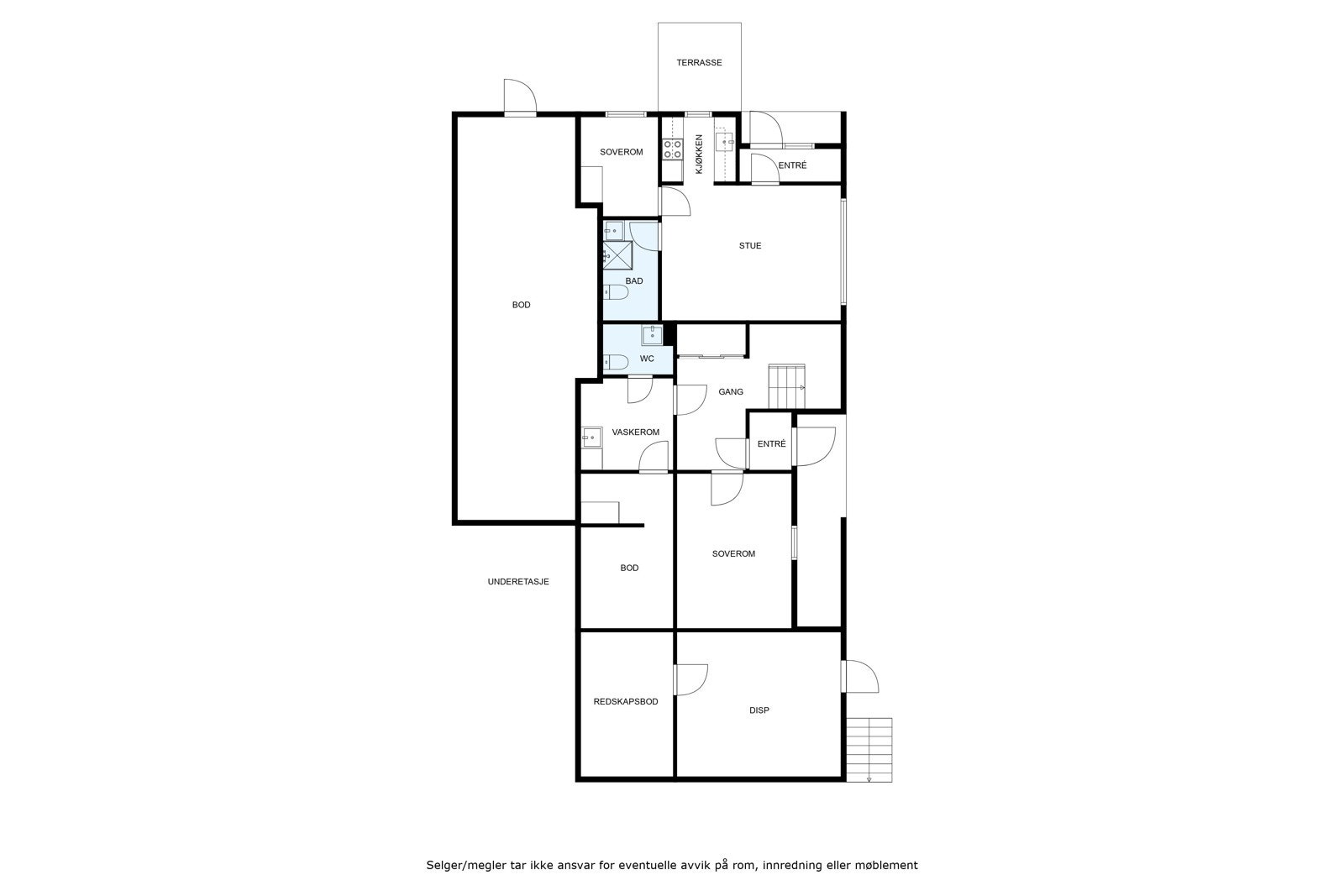 Plantegning 1. etg. Galleribilde