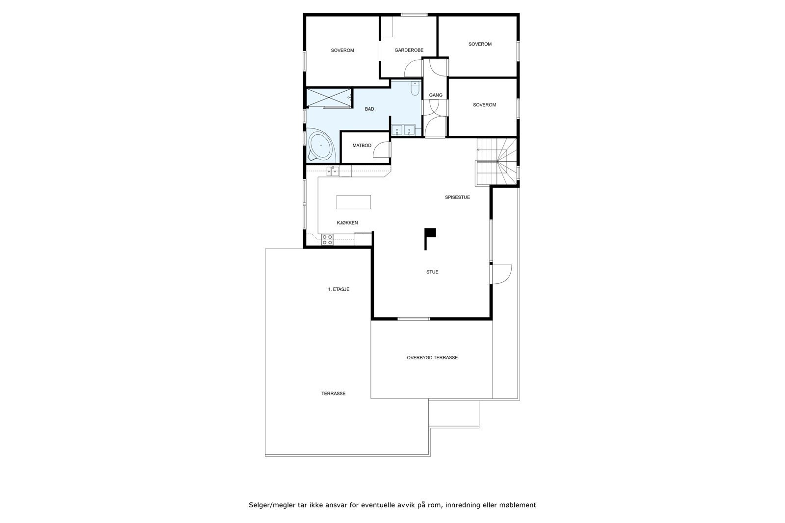 Plantegning U-etg. Galleribilde
