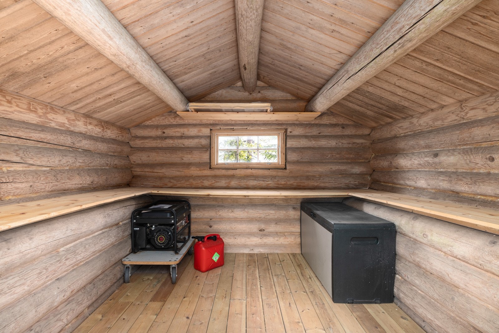 Uthus som gir rom for lagring eller gjesteovernatting. Galleribilde