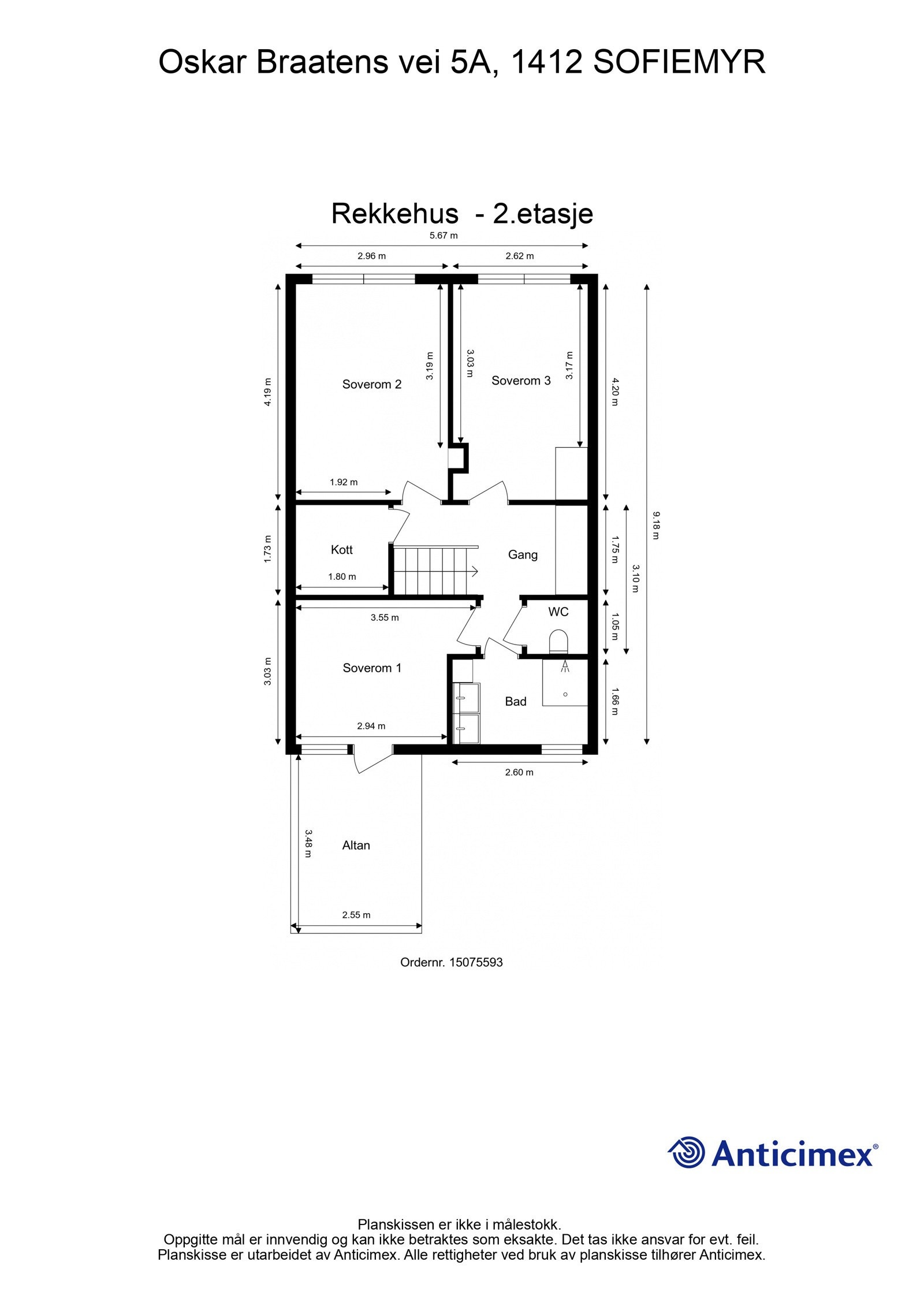 Plantegning 2. etasje Galleribilde