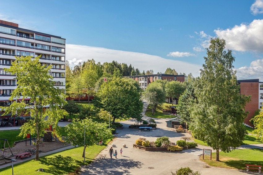 Orebakken - Deler av indre gård. Galleribilde