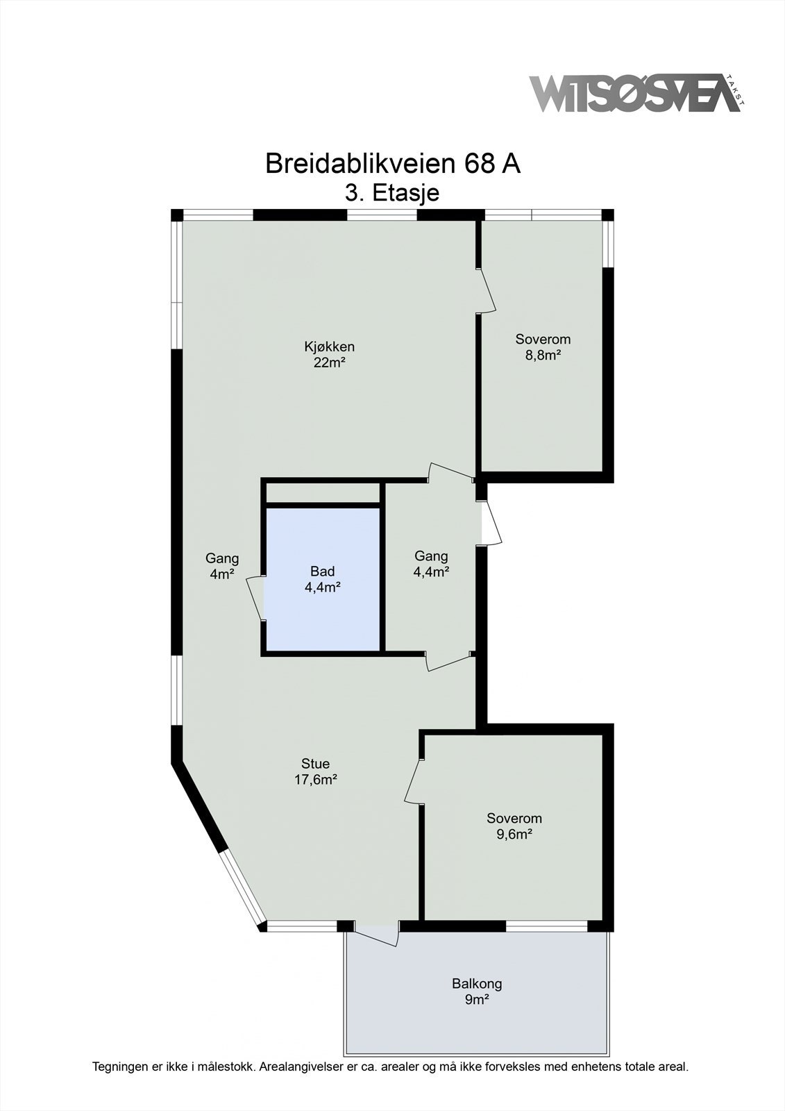 Planskisse 3. etasje. Galleribilde