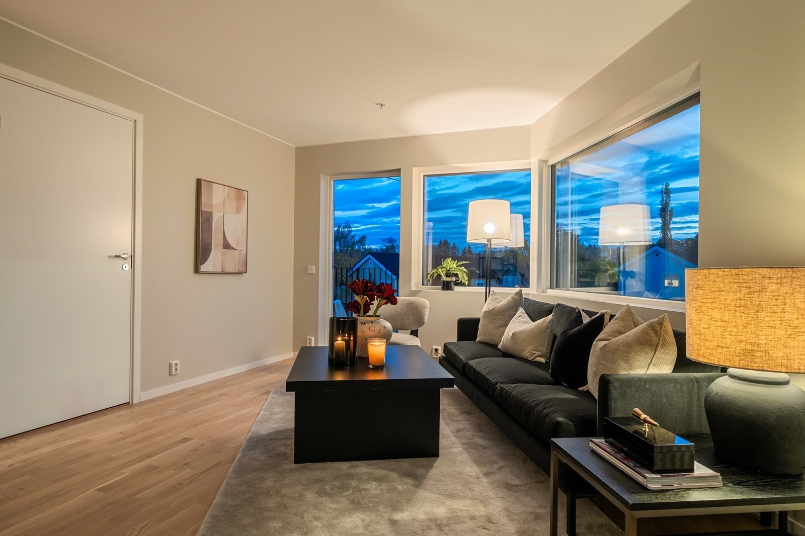 Sameiet byr to felles takterrasser og fellesrom som fritt kan benyttes. Galleribilde