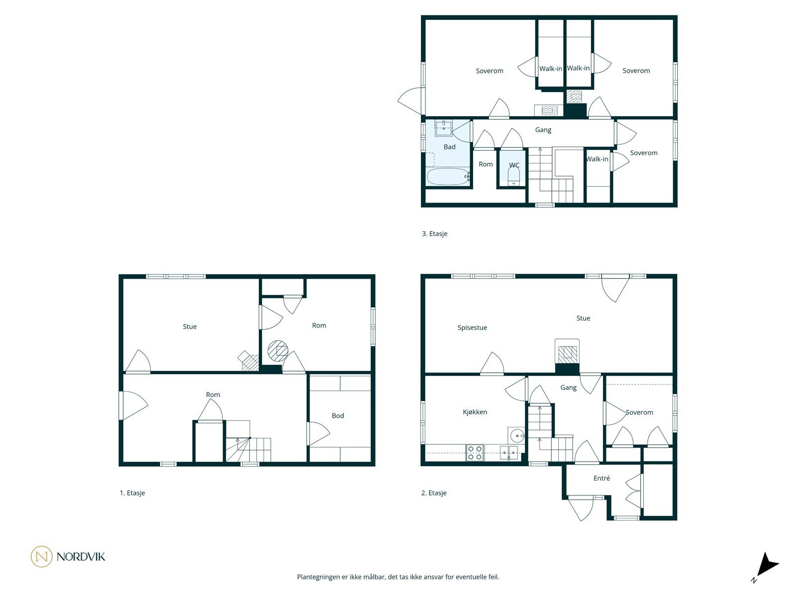 Oversikt plantegninger Galleribilde