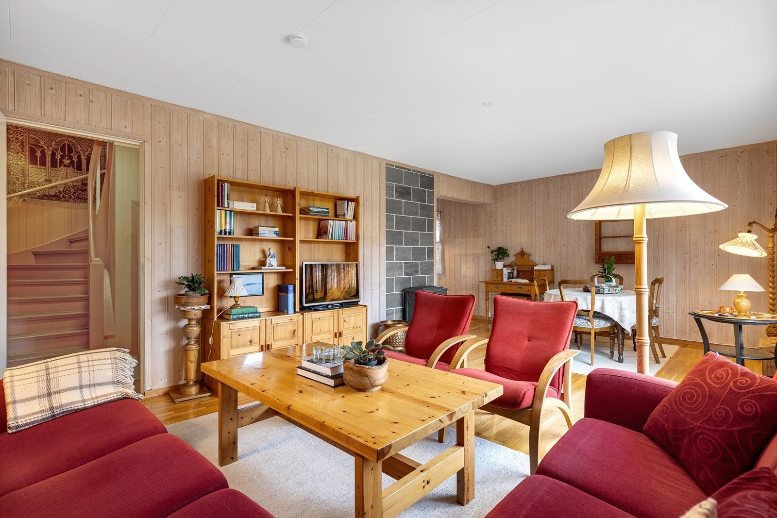 Stuen er oppmålt til 25 m² Galleribilde