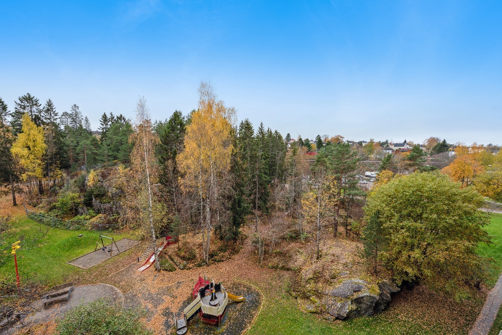 Utsikten fra balkongen. Galleribilde