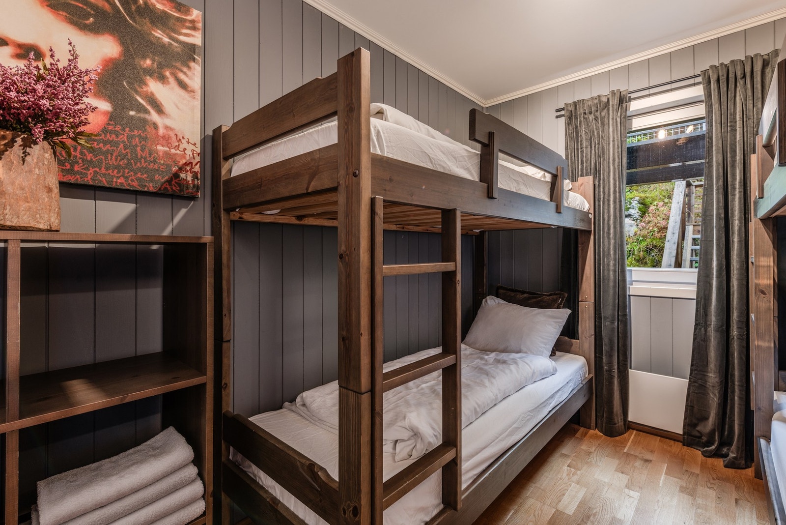 Soverom 3 innredet med to køyesenger. Galleribilde