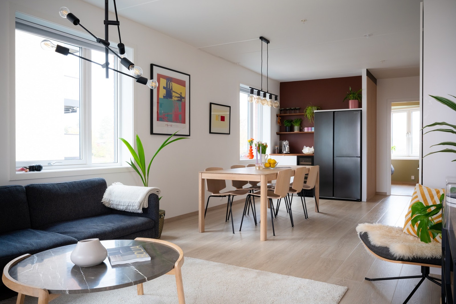 Leiligheten sto innflytningsklar i 2023. Galleribilde