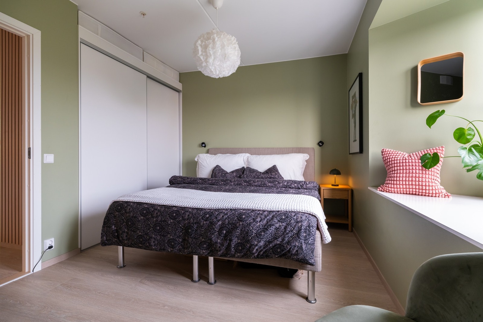 Leiligheten har totalt tre soverom. Galleribilde