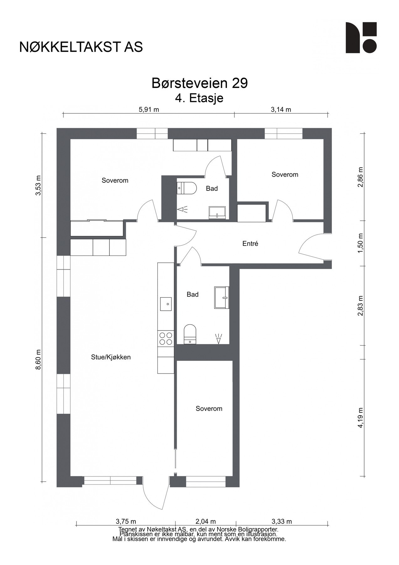 Plantegning. Galleribilde