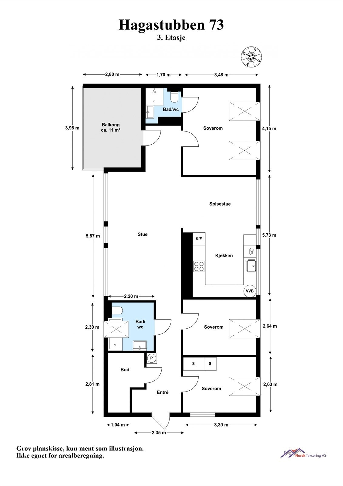 Plantegning - Se punkt "ferdigattest". Galleribilde