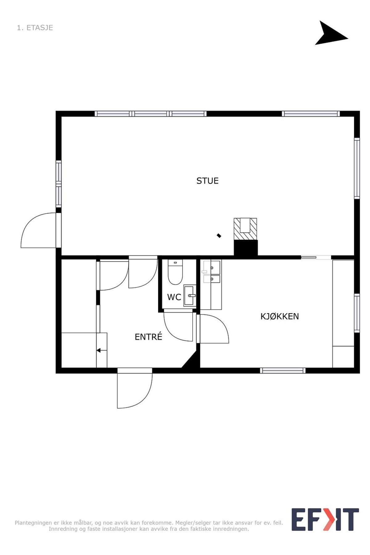 plantegning første etasje kårhus. Galleribilde