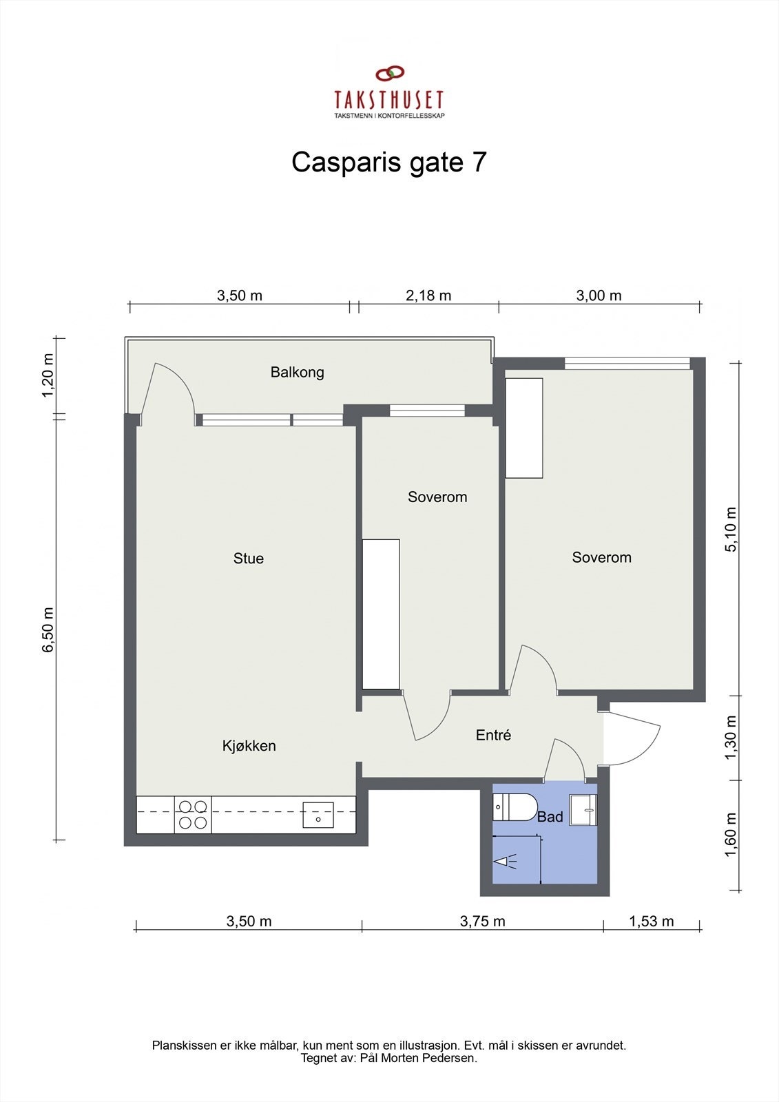 God og arealeffektiv planløsning. Leiligheten disponerer også kjellerbod på ca. 4 kvm. Galleribilde