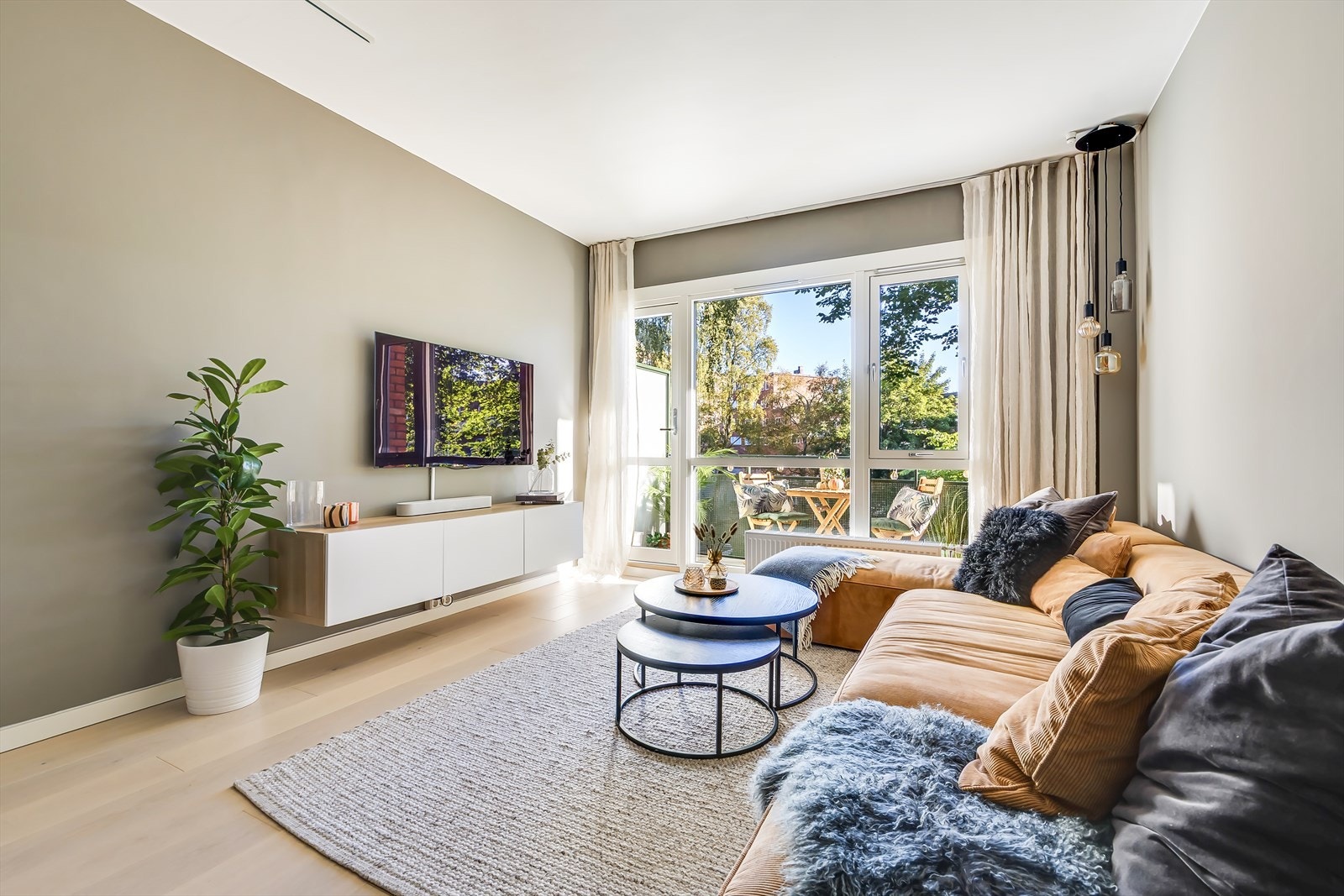 Her har du blant annet fyring, varmtvann og internett inkludert i fellesutgiftene Galleribilde