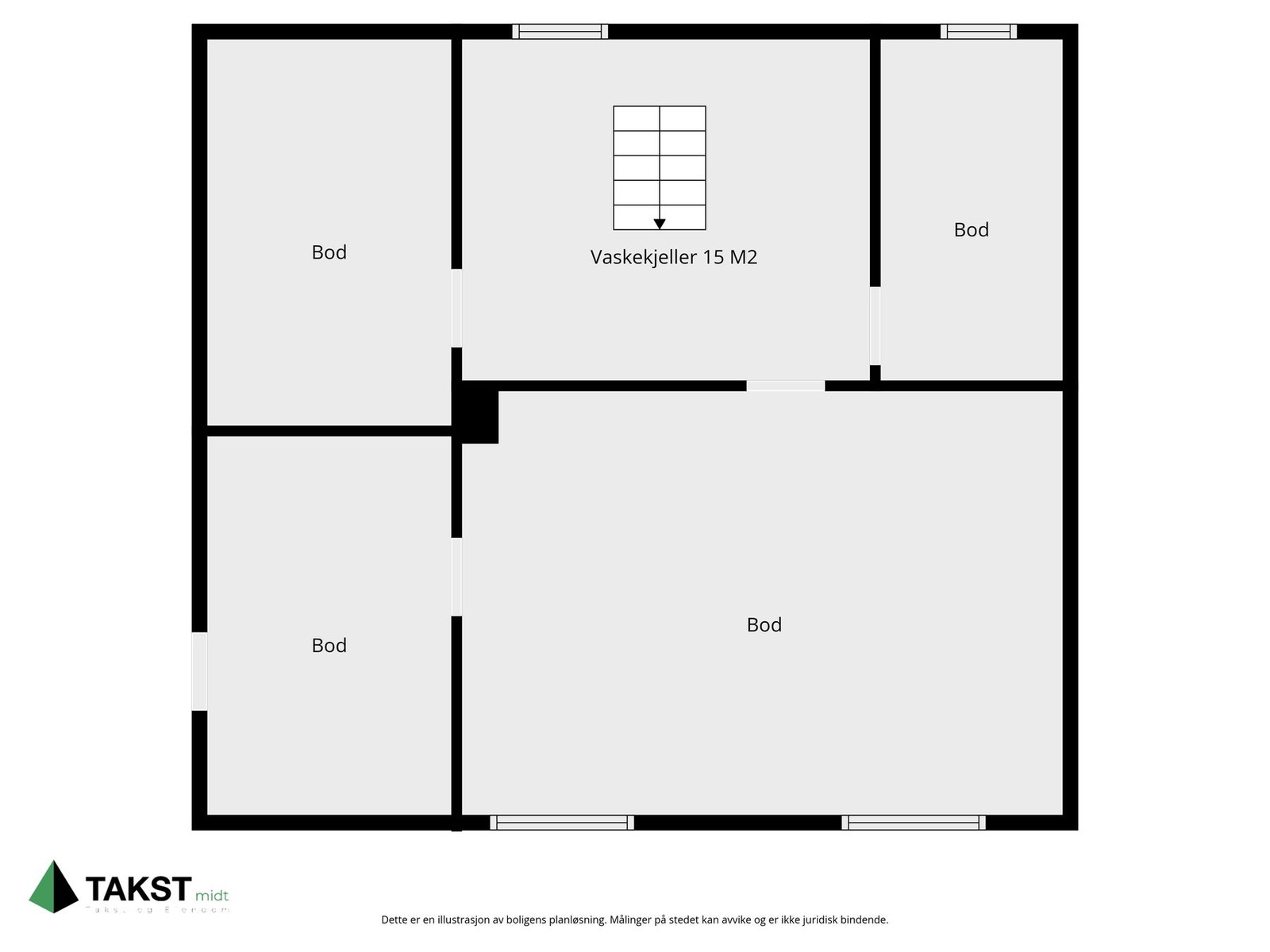 Planskisse underetasje Galleribilde
