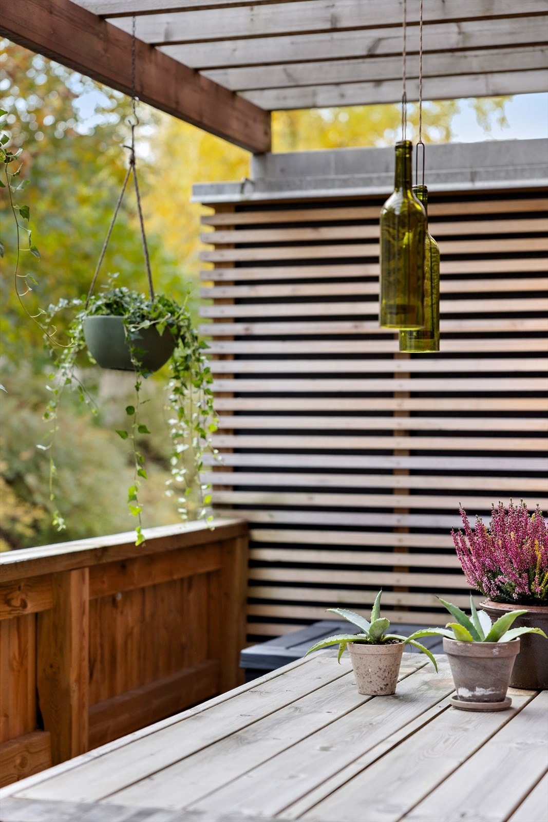 Markterrassen fungerer som en naturlig forlengelse av leiligheten og byr på mange fine stunder. Galleribilde