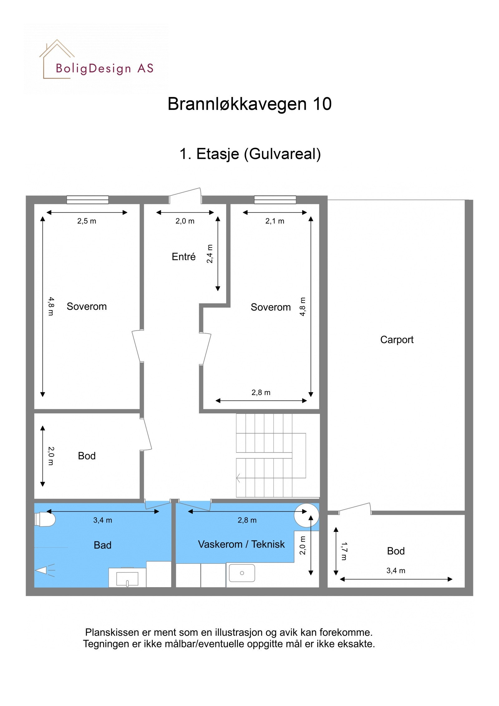 Plantegning - 1. Etasje Galleribilde