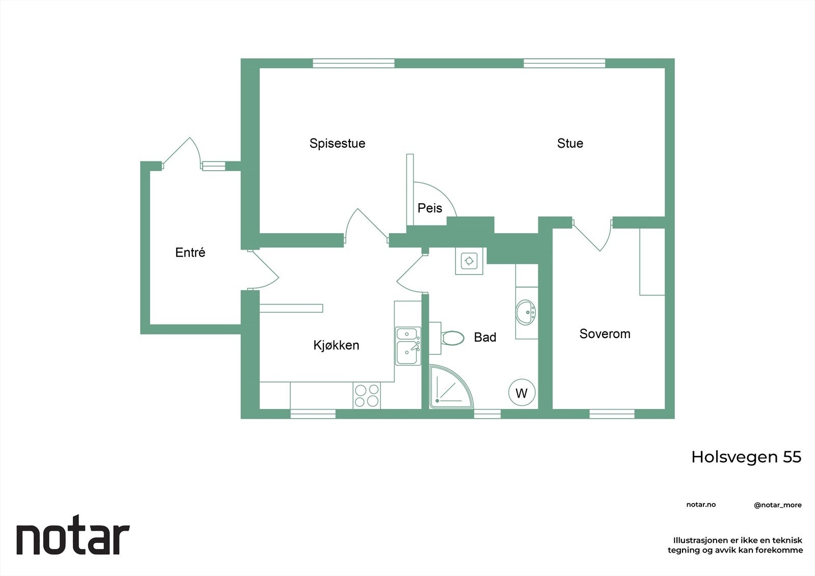 Plantegning sokkelleilighet. Galleribilde