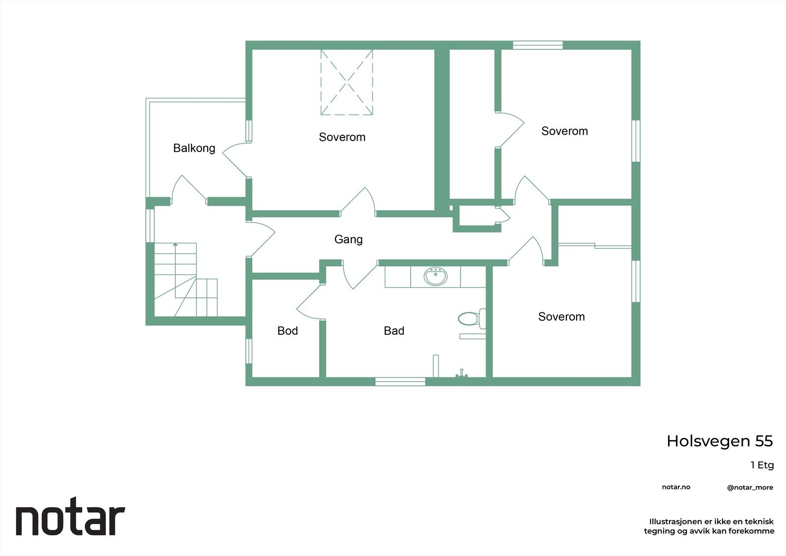 Plantegning 2. etasje. Galleribilde