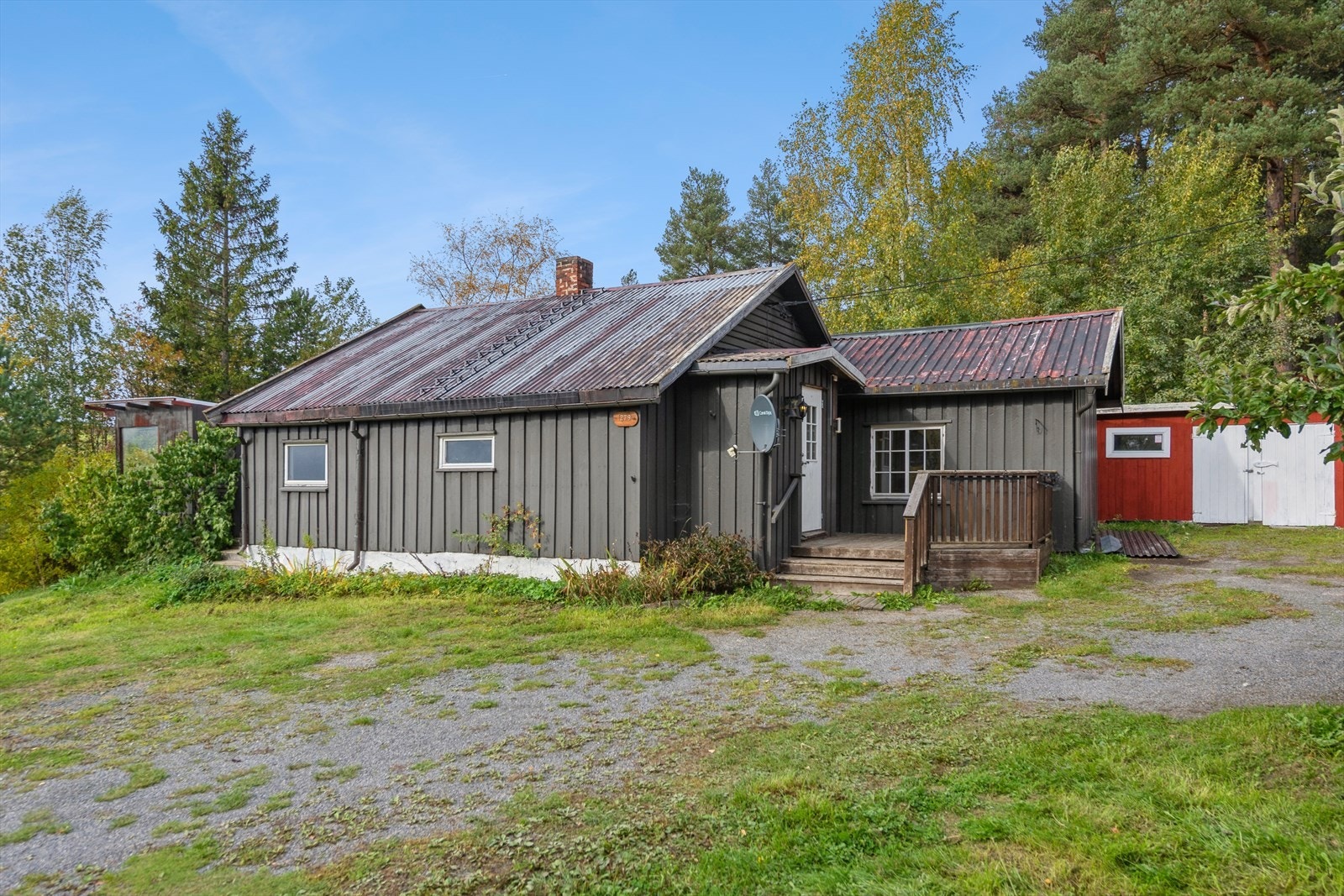 Veranda ved inngangspartiet. Galleribilde