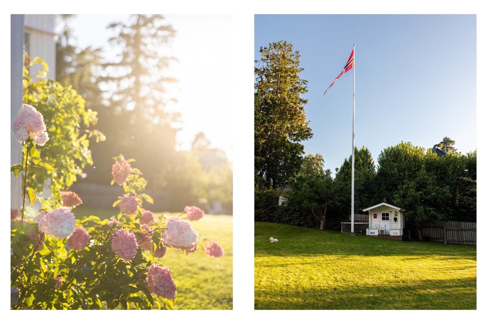 Hagen er solrik og pent opparbeidet, med god plass til både sosiale sammenkomster, samt lek og morro for barna. Galleribilde