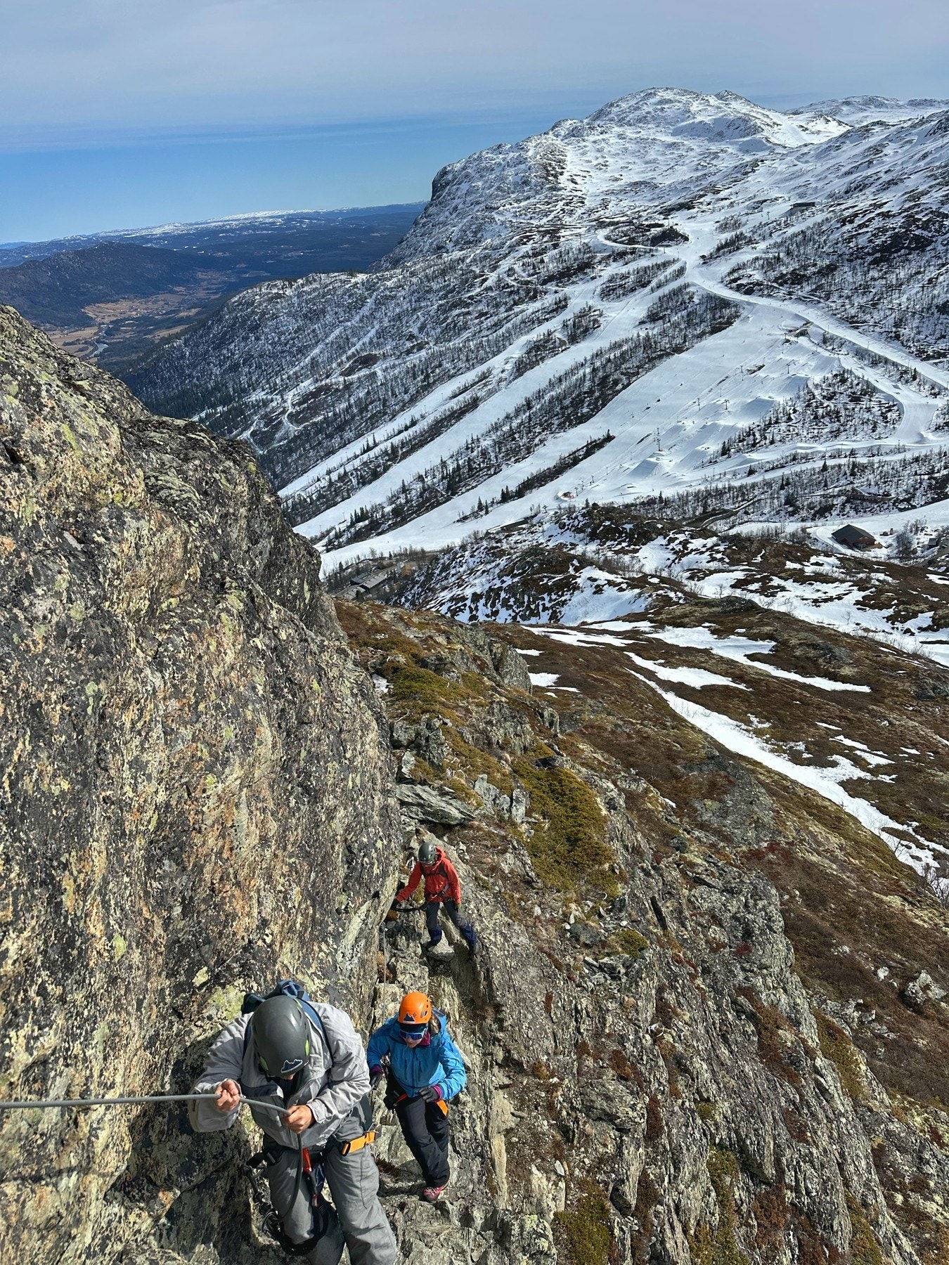 Hemsedals Via Ferrata opp til Vesle Røggjin Galleribilde