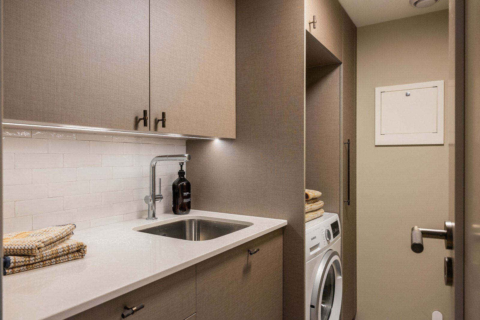 Praktisk separat vaskerom