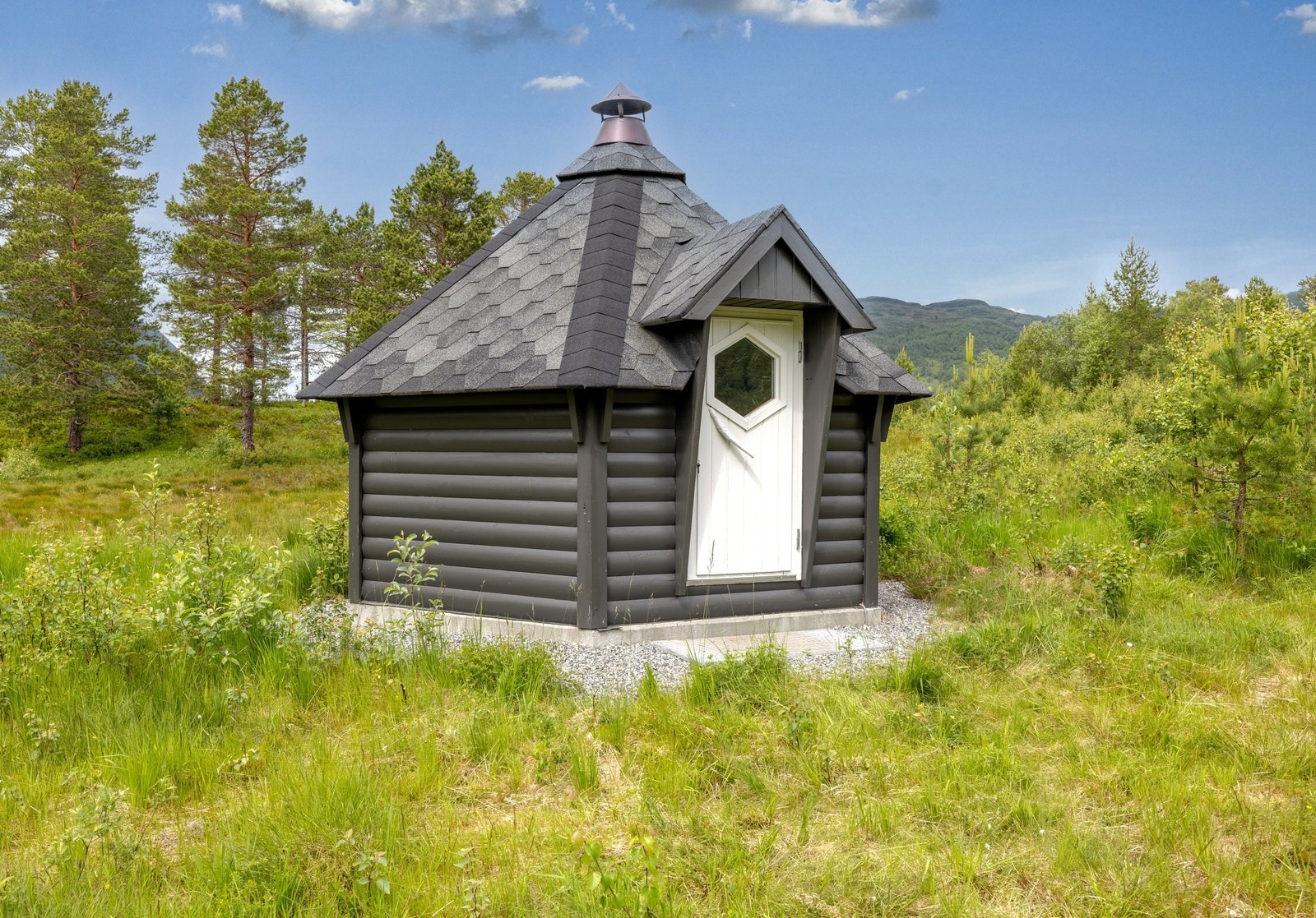 Koselig med grillhus sommer som vinter Galleribilde