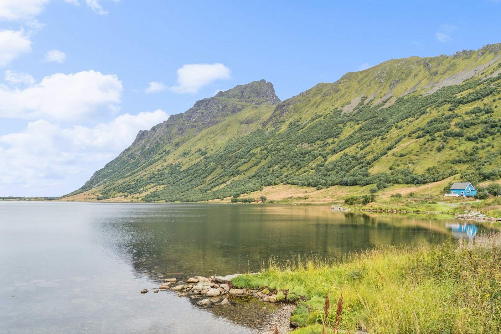 Her vil det være enkelt å sette ut kajakken eller kanoen, for en flott padletur! Galleribilde