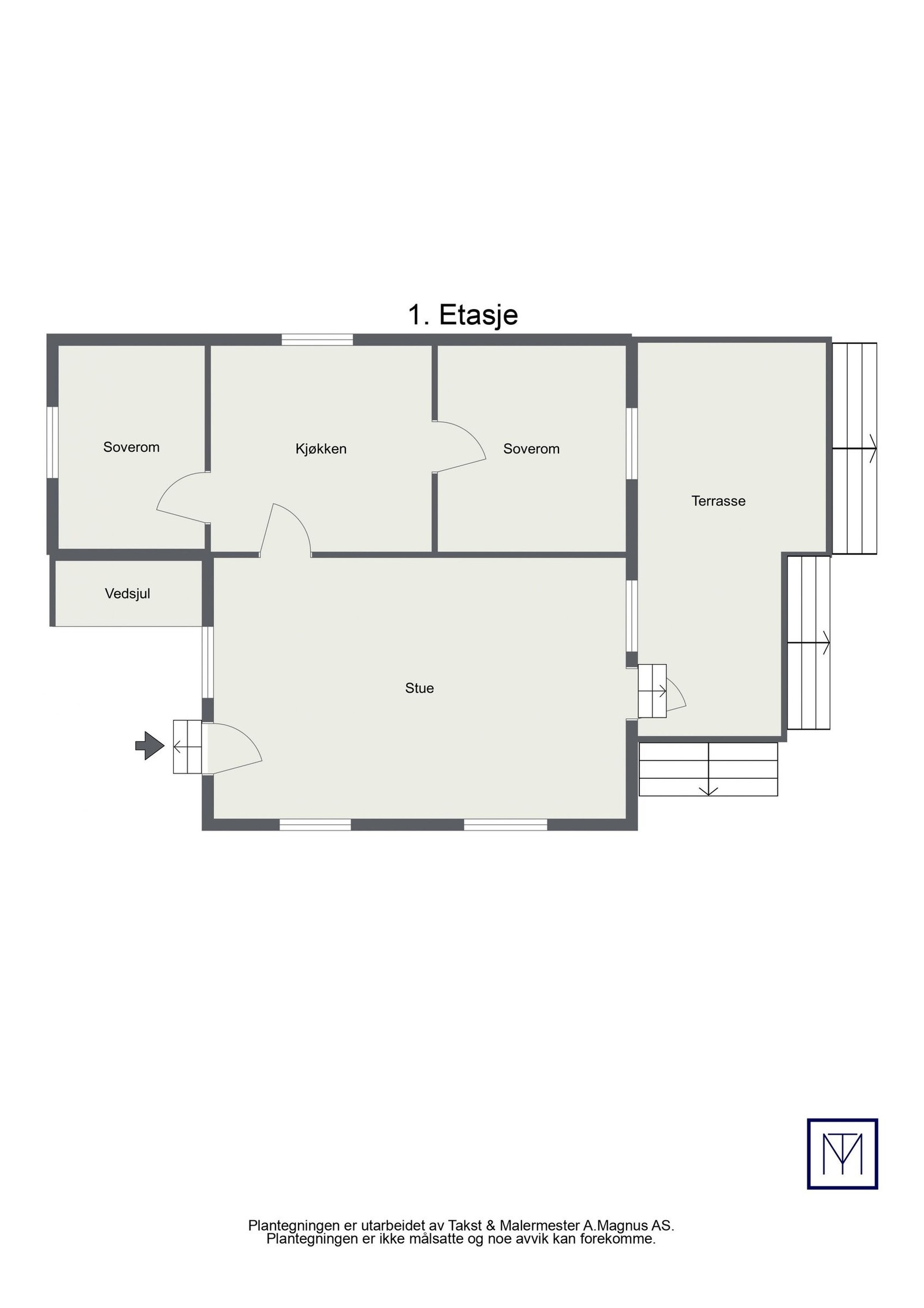 Plantegning hovedhytta. Galleribilde