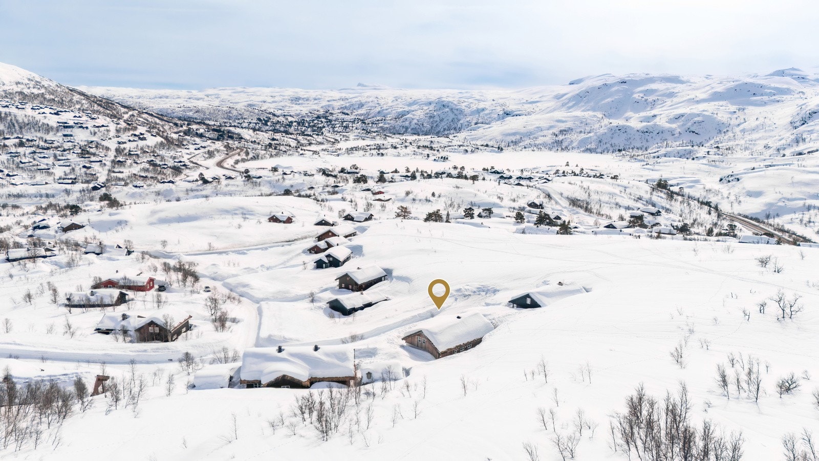Flott beliggenhet i høyden med utsikt. Galleribilde