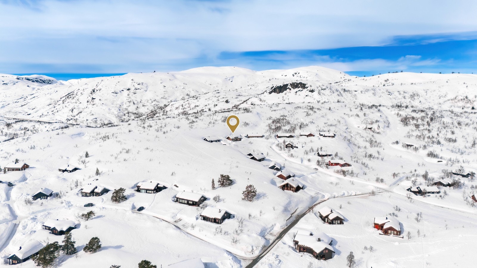 Flott beliggenhet i høyden med utsikt. Galleribilde