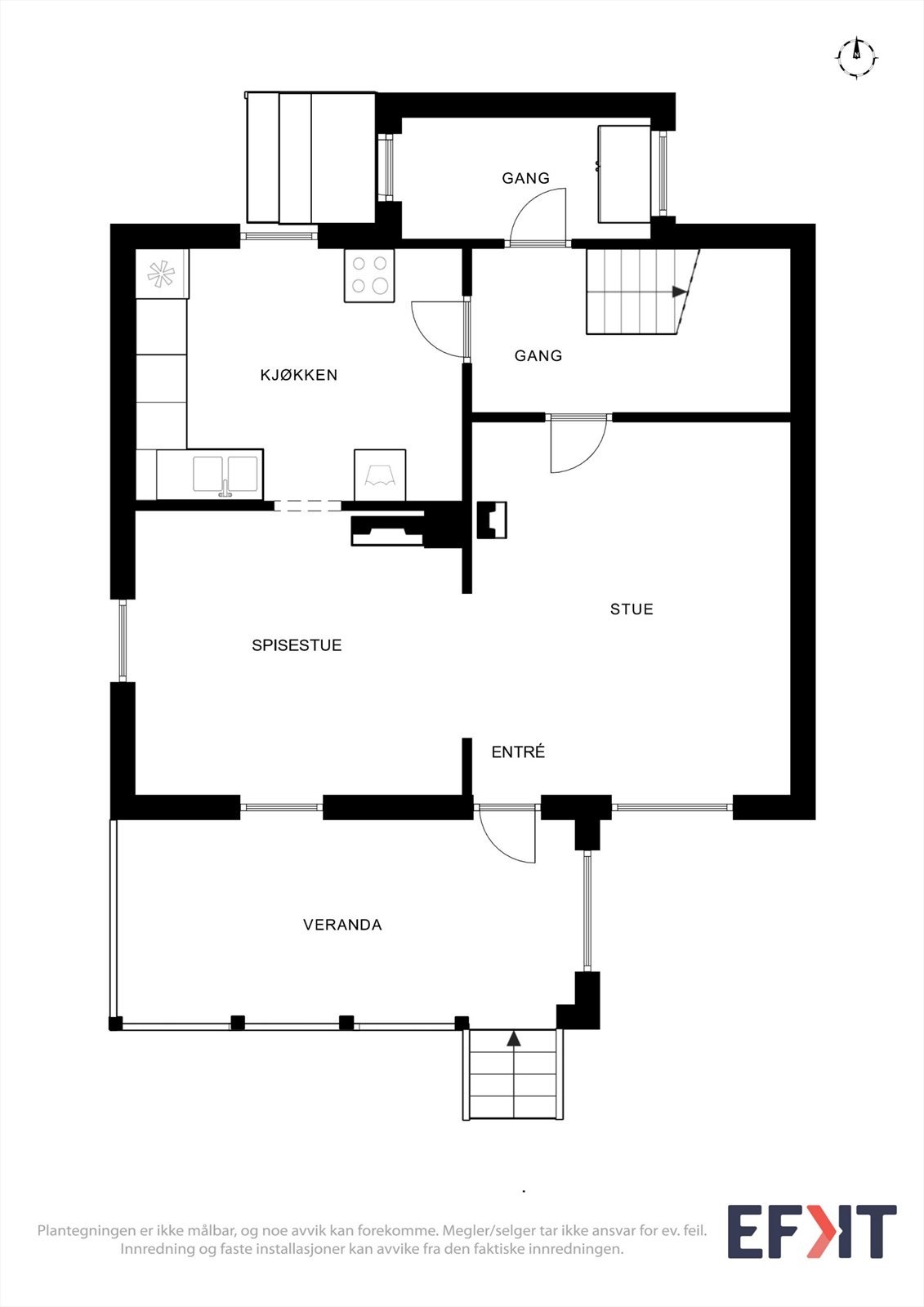 Plantegning 1. etasje Galleribilde
