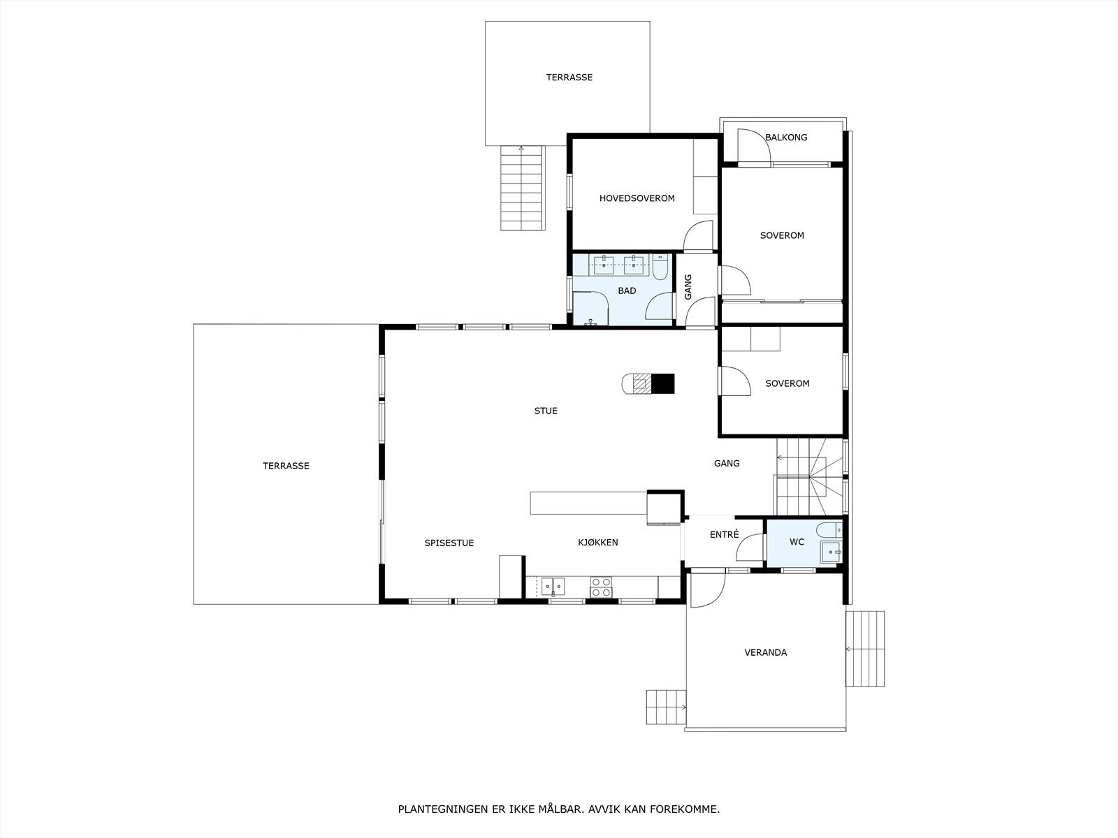 Plantegning av 1. etasje Galleribilde