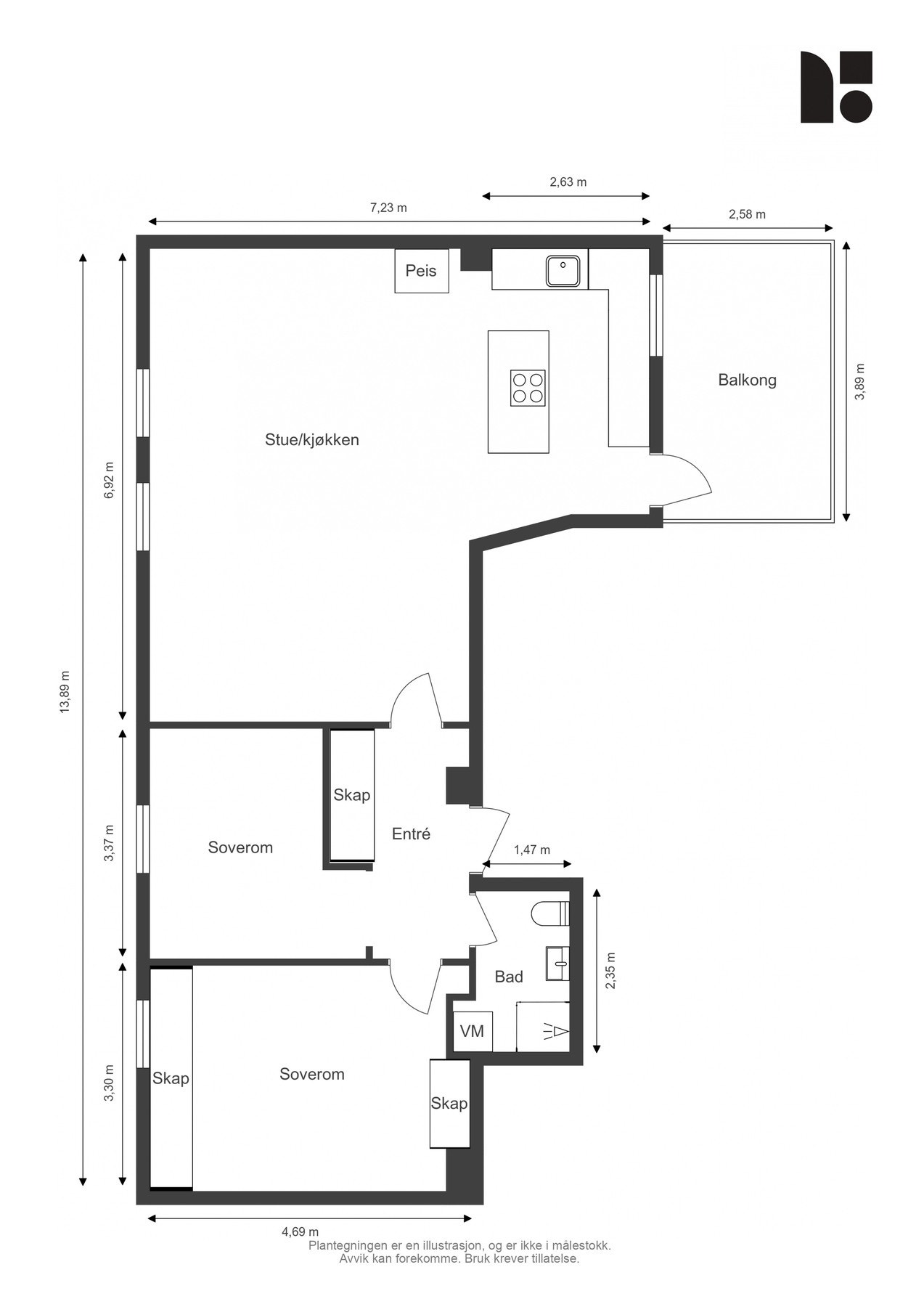 Plantegning. Galleribilde