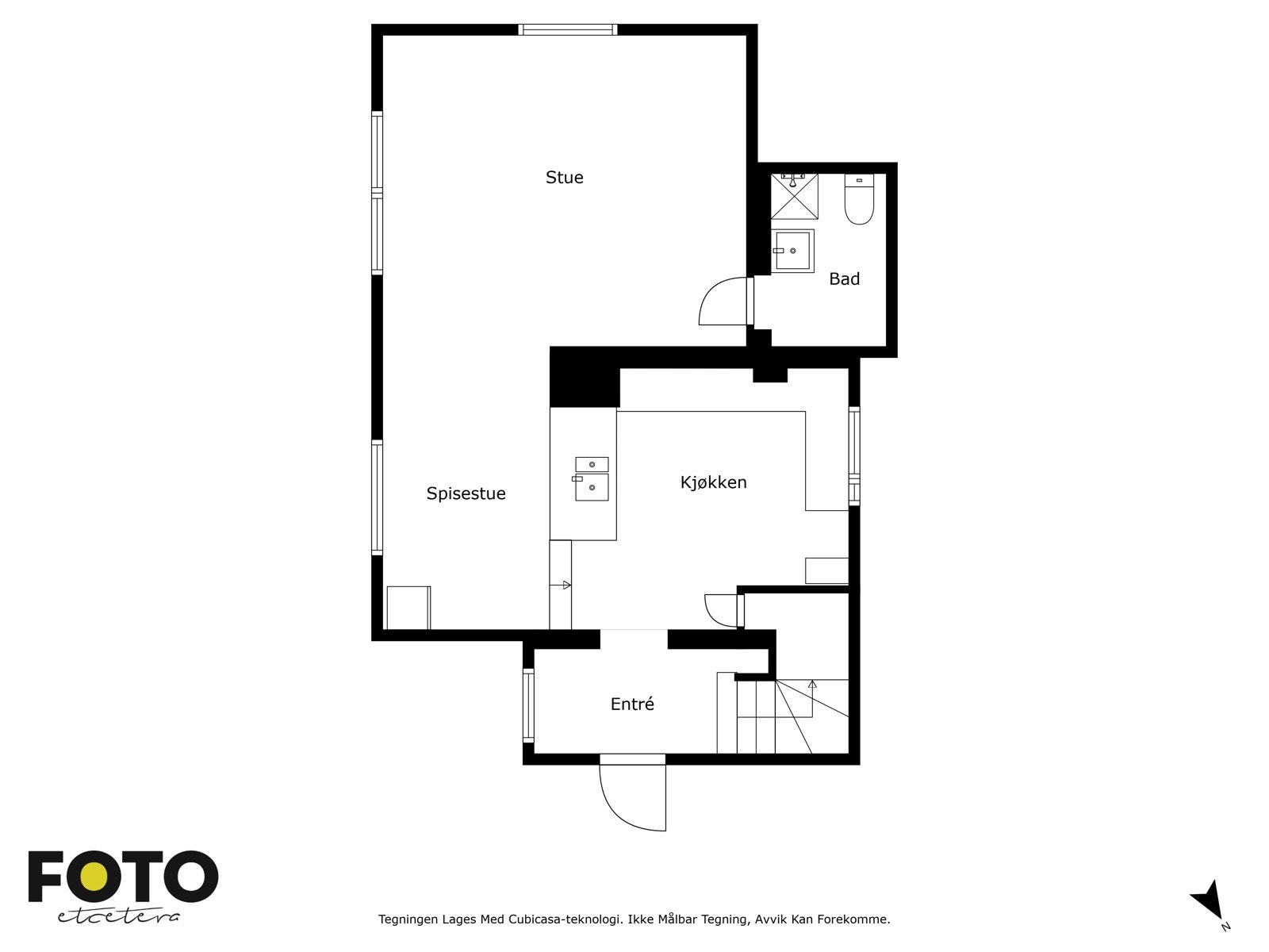 Plantegning av 1. etasje Galleribilde