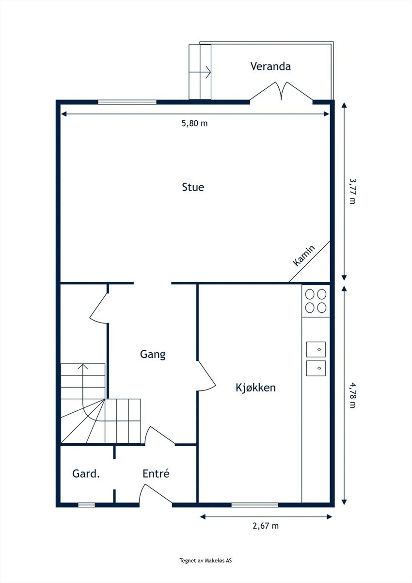 Plantegning - 1. Etasje Galleribilde