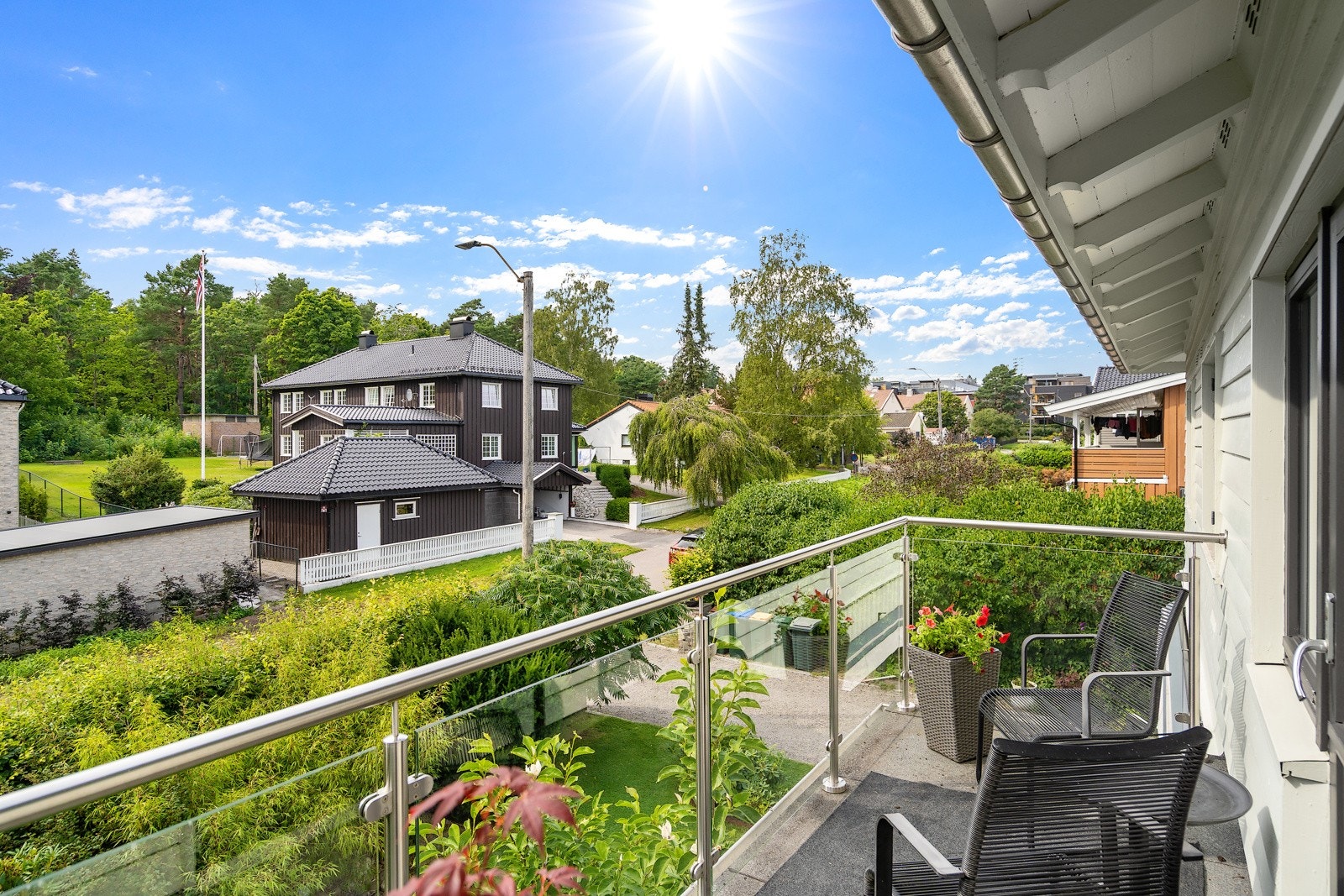 Vestvendt balkong Galleribilde