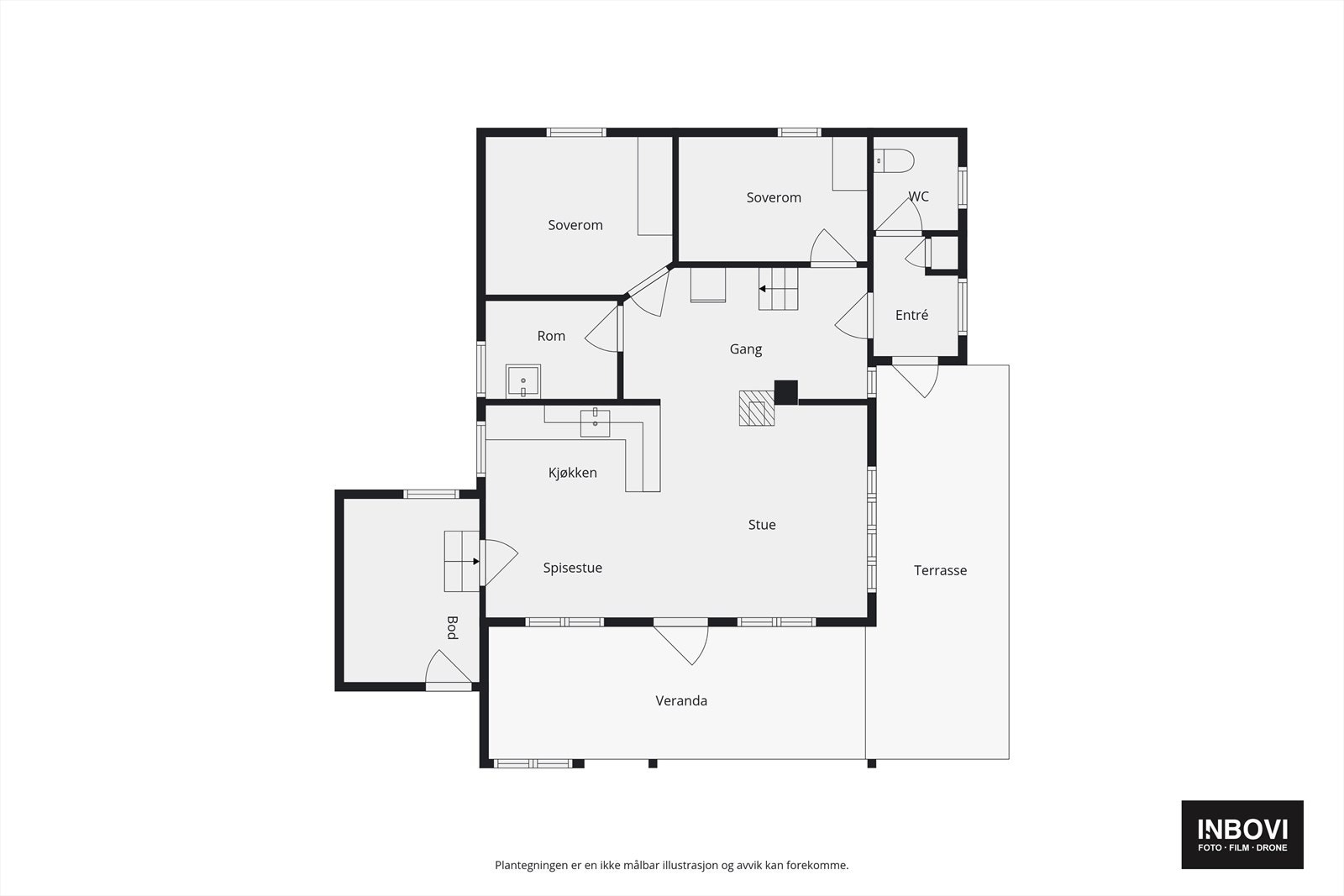 Plantegning 1.etg Galleribilde