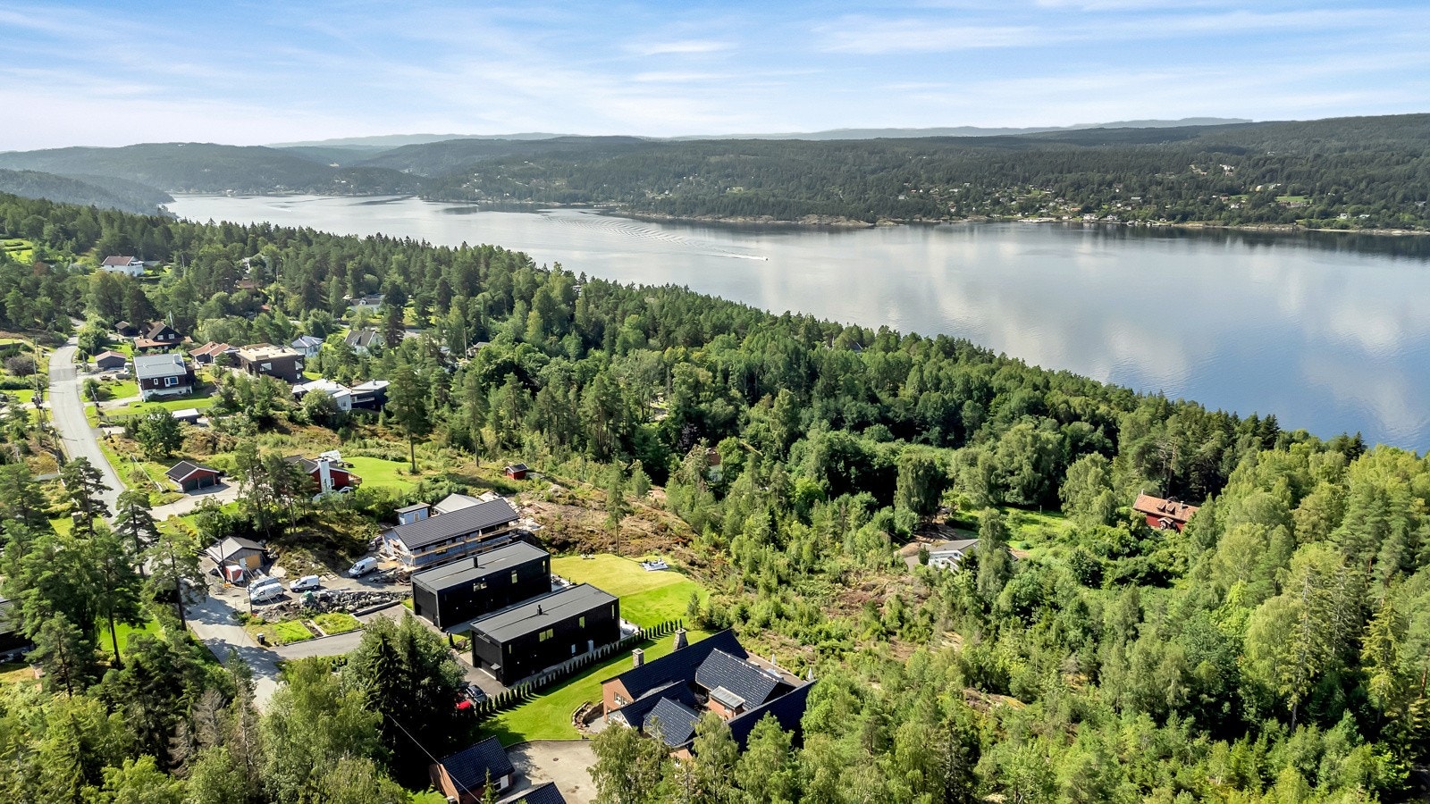 Dronebilde av svartskog Galleribilde