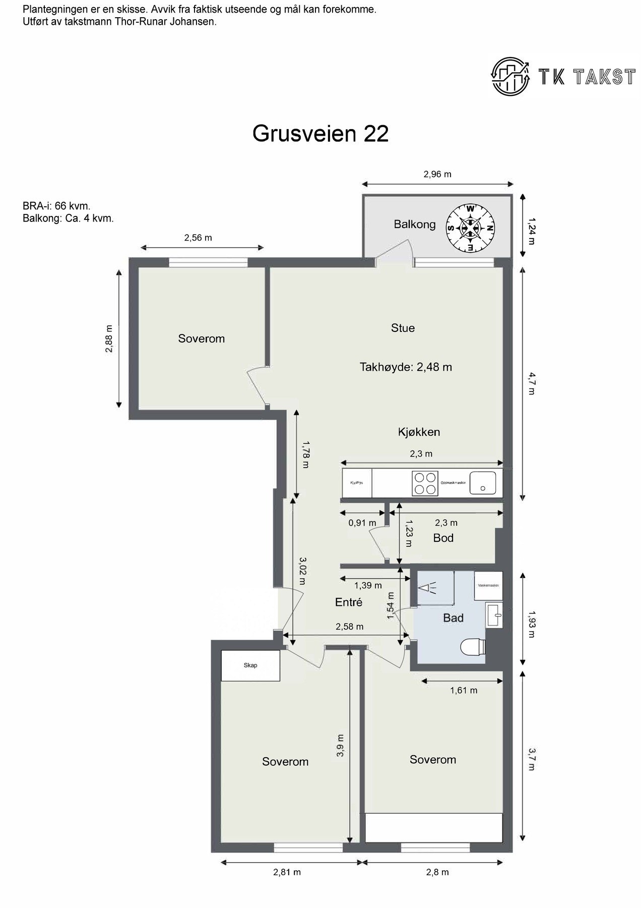 Plantegning Galleribilde