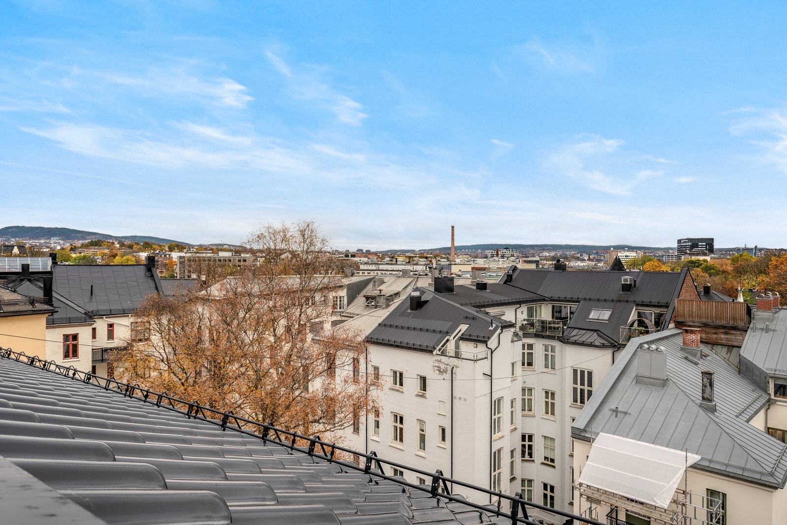 Utsikt fra takterrassen Galleribilde