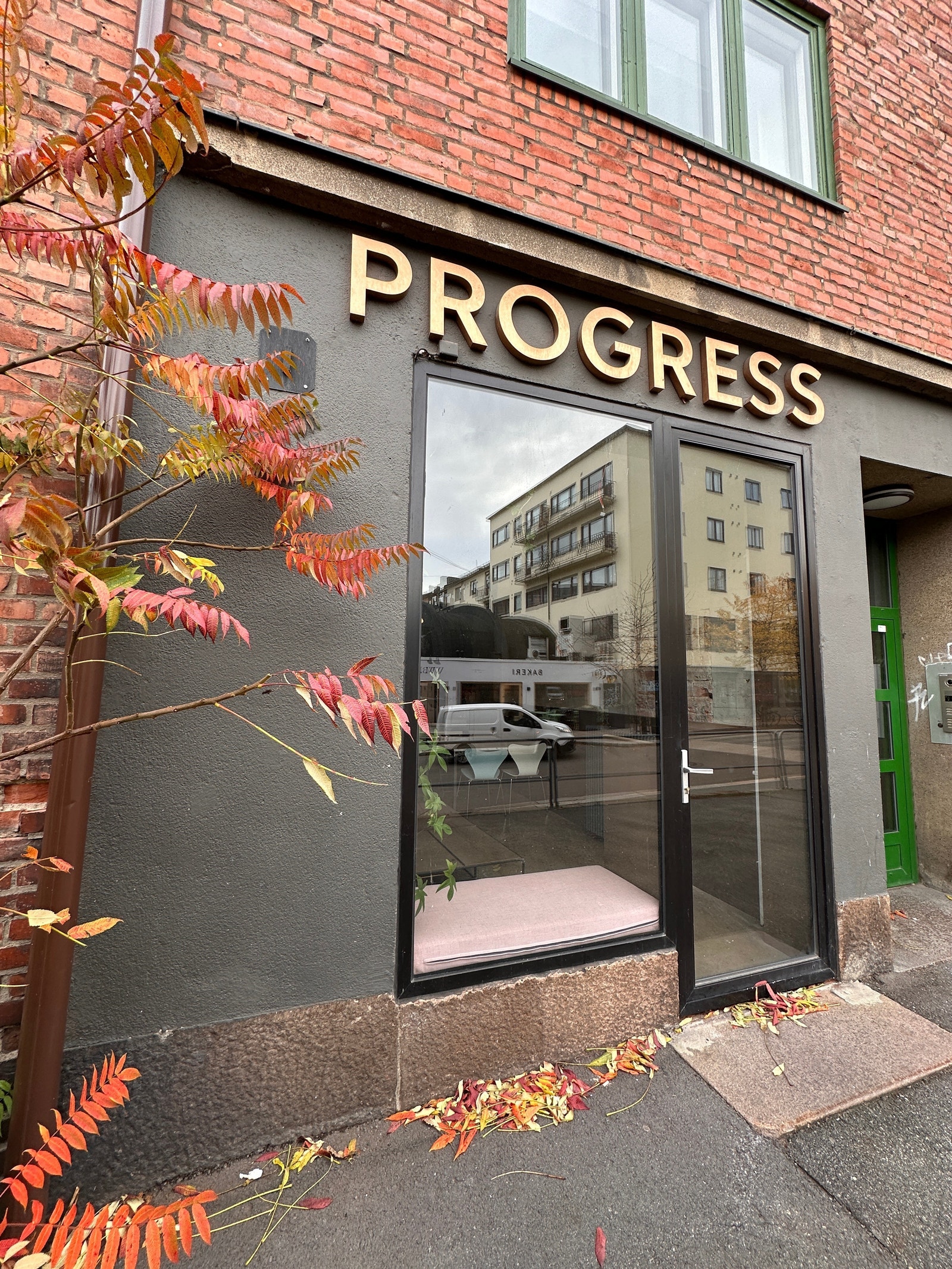 Inngangsparti til lokalet Galleribilde