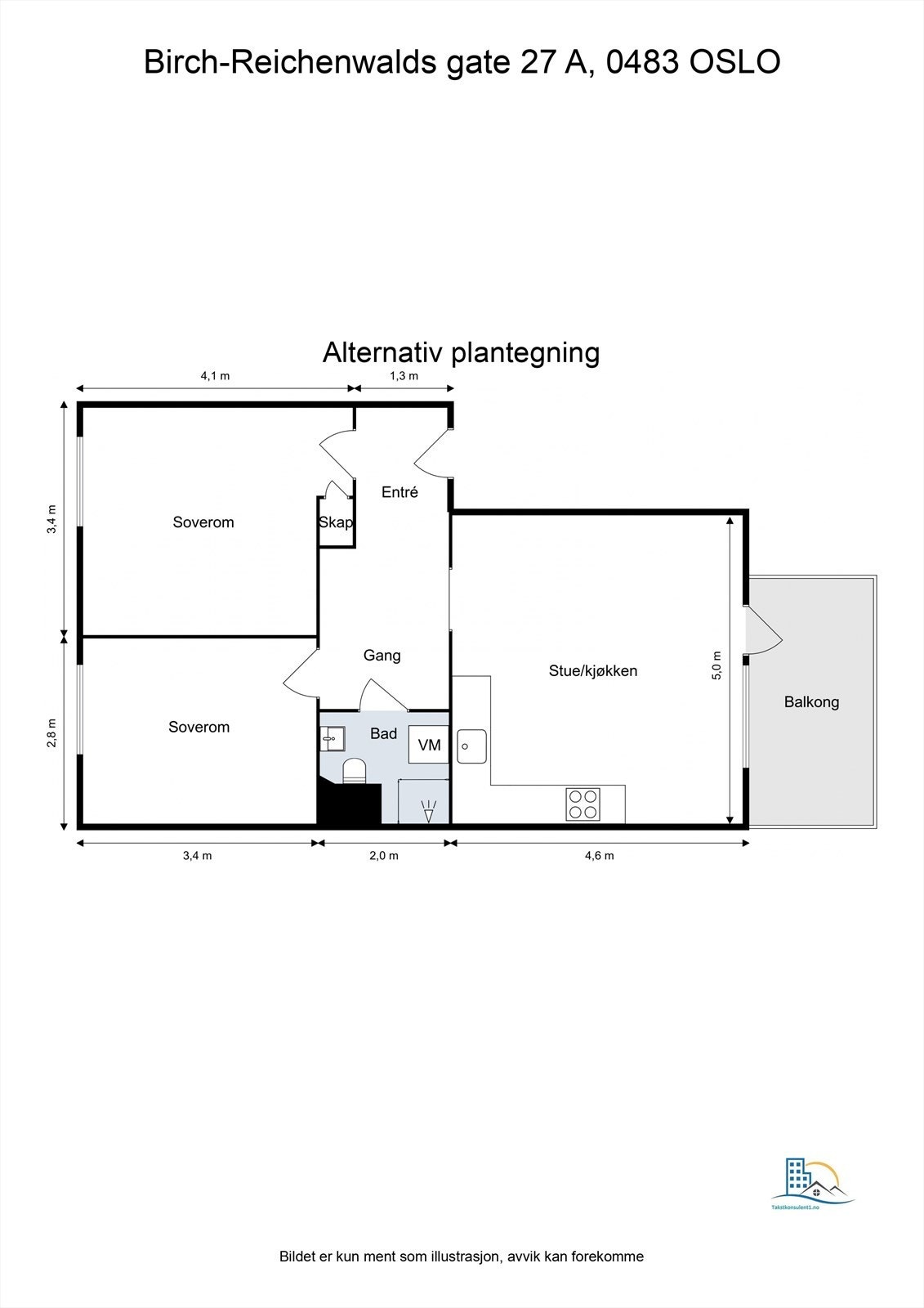 Alternativ plantegning. Galleribilde