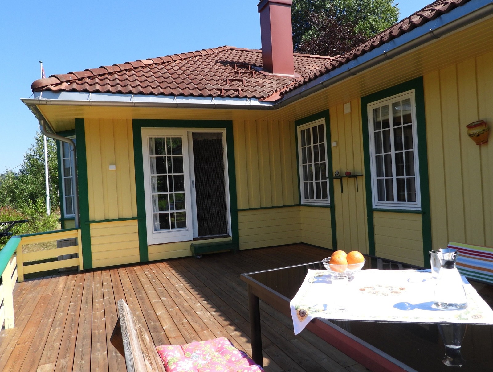 Stor terrasse Galleribilde