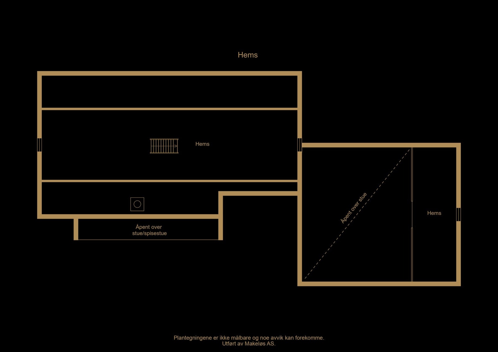 Plantegning hems - illustrasjon, avvik kan forekomme Galleribilde