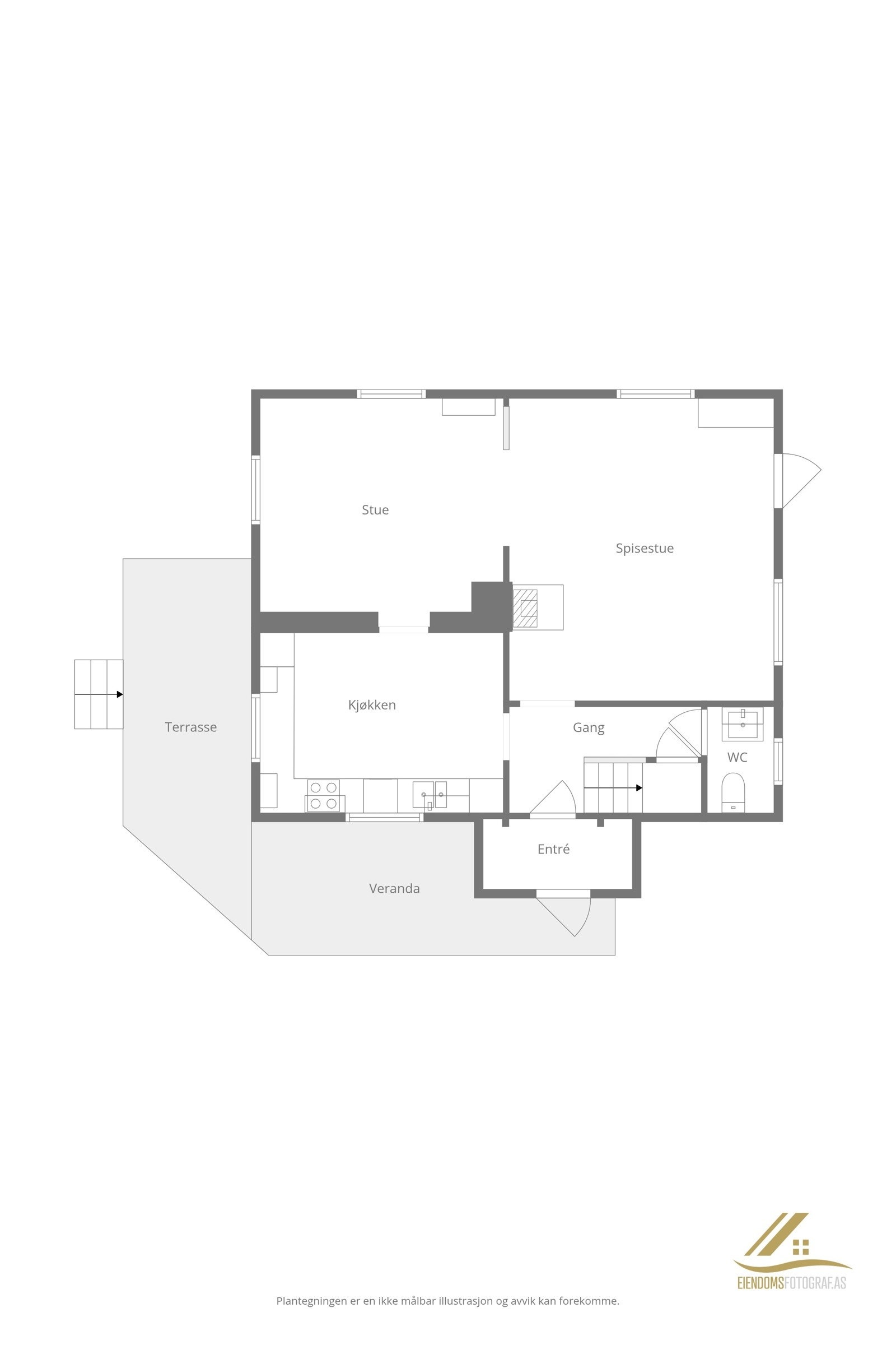 Plantegning Galleribilde