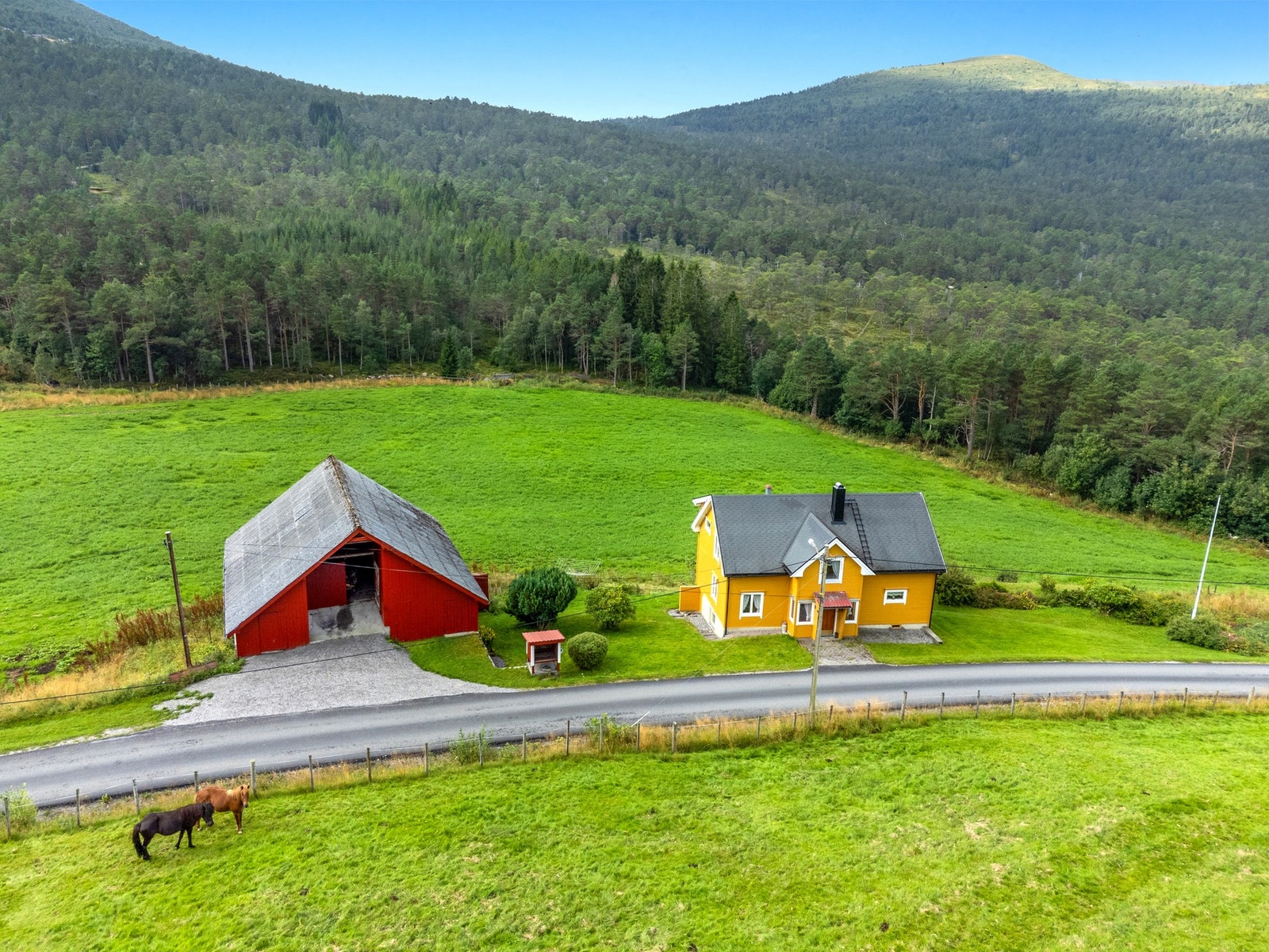 Eiendommen er sørvendt og ligger fint og solrikt til Galleribilde