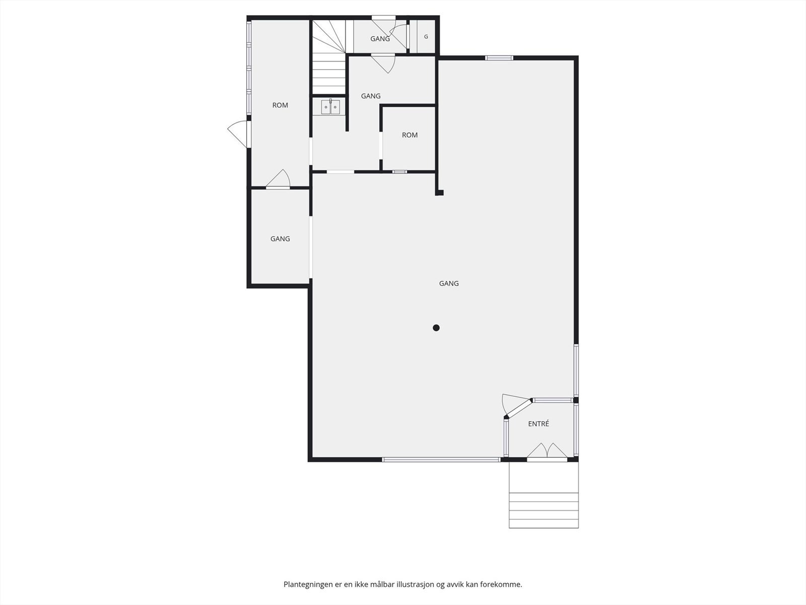 Plantegning 1. etasje. Galleribilde